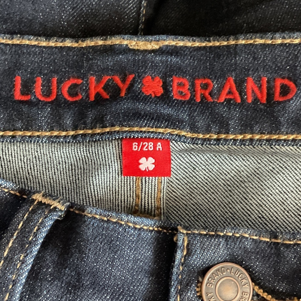 Lucky Brand Women's Dark Indigo Straight Leg Jeans - Picture 9 of 10